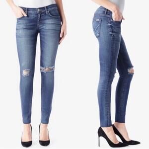 HUDSON SZ.27 Krista Stretch Ankle Skinny W/ Raw Hem